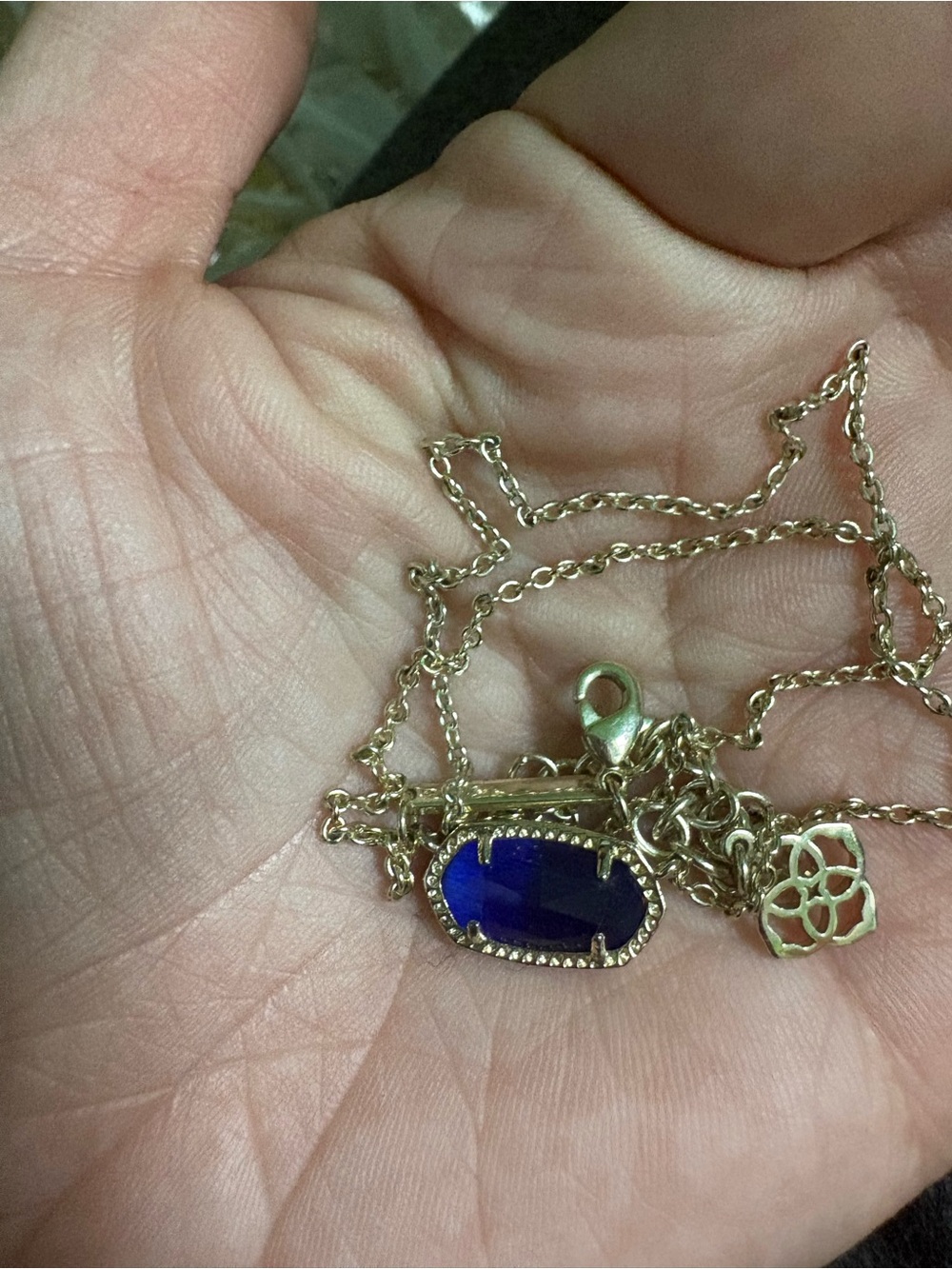 Kendra Scott Elisa sapphire Necklace September